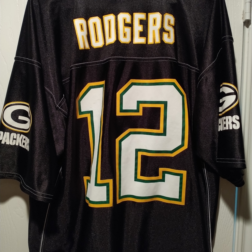 Aaron Rodgers Green Bay Packers XL Jersey Black